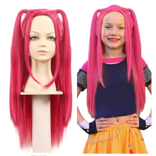FantaLook Hot Pink Twin-Tail Anime Wig