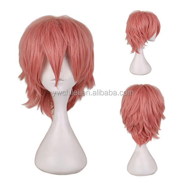 Professional Basic Short Curly Anime Wig - Heat Resistant Fiber for DIY Styling