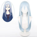 Project Sekai Yoisaki Kanade Cosplay Wig - 80cm Long Straight Light Blue Silver Matte Fiber